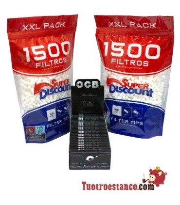 OCB Premium Janela Dupla 70mm + 2 Filtros SD 6mm