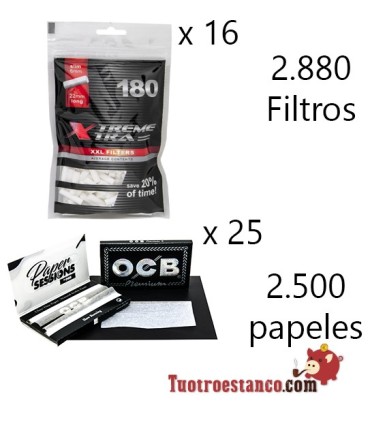 OCB premium Doble Ventana 70mm + Filtros largos X-trem 6mm