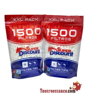 2 sacos de filtro SD de 6mm - 3.000 filtros