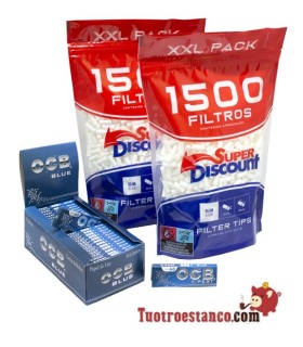 OCB X-pert Azul 70mm + 2 Bolsas Filtros 1500 SD 6mm