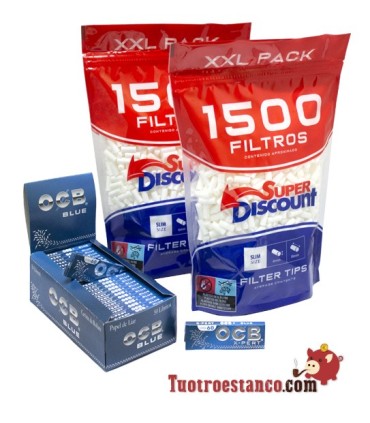 OCB X-pert Azul 70mm + 2 Bolsas Filtros 1500 SD 6mm