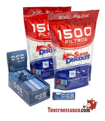 OCB X-pert Blau 70mm + 2 SD Filterbeutel 6mm