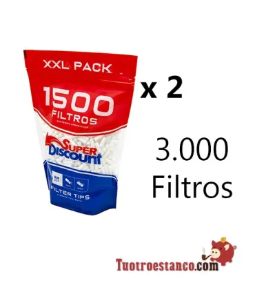 2 Cartine Gizeh da 78 mm + 2 sacchetti filtro SD 1500 da 6 mm