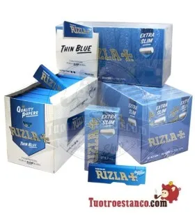 100 Rizla Blue Booklets 70mm + 2 Rizla Filterhoezen van 5,7mm