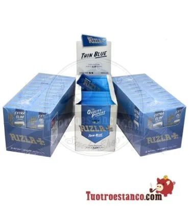 100 libretti Rizla Blue 70mm + 2 casse filtro Rizla da 5,7mm