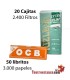 OCB Laranja 70mm + Pré-cortado MINT rizla Filtros 5.7mm
