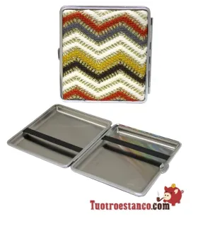 Pitillera metálica Hippie para 20 cig