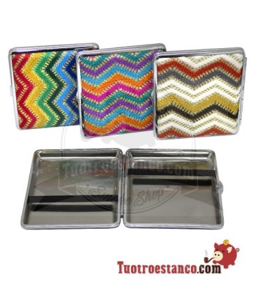 Pitillera metálica Hippie para 20 cig