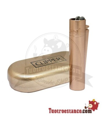 Clipper metálico Rose Gold + estuche metálico