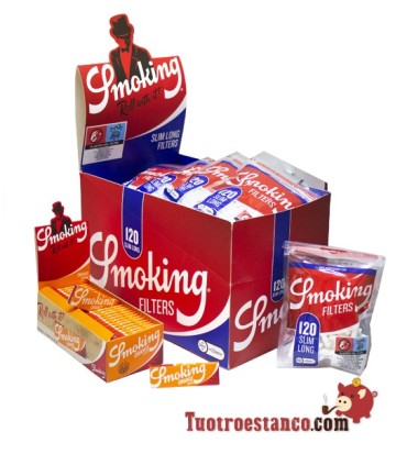 Smoking Laranja 70mm + Filtros Smoking 6mm DE COMPRIMENTO