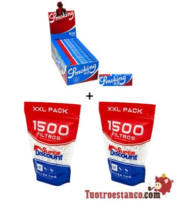 Smoking Blue 70 mm + 2 Filters 1500 SD 6mm