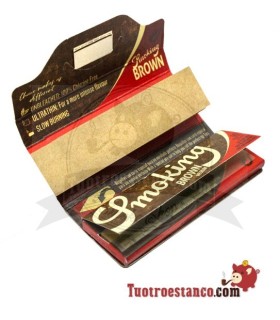 Papier Smoking brun 1 1/4 78mm + embouts