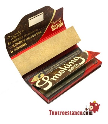 Carta Smoking Marrone 1 1/4 78mm + Punte