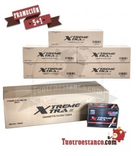 X-Treme 500 Tubi filtro lunghi - PROMOTION - 5 cassetti - 1 gratis - 96 scatole da 500 tubi