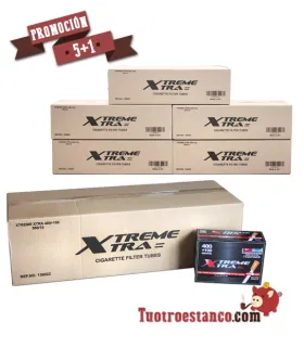 X-Treme 500 tubos de filtro longo - PROMOÇÃO - 5 gavetas + 1 grátis - 90 caixas de 500 tubos