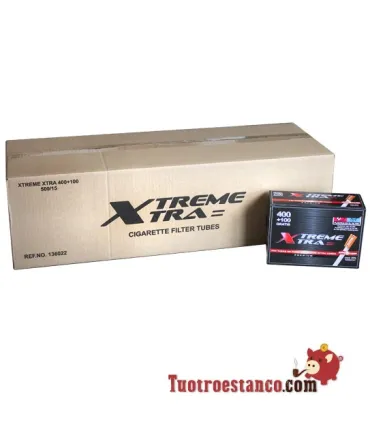 Tubes filtrants X-Treme 500 longs - PROMOTION - 5 tiroirs + 1 gratuit - 90 boîtes de 500 tubes