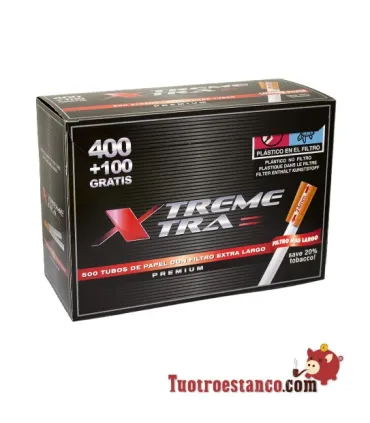 Tubi filtro X-Treme 500 lunghi - PROMOZIONE - 5 cassetti + 1 gratis - 90 scatole da 500 tubi