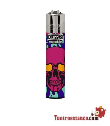 Clipper Colorful Skulls