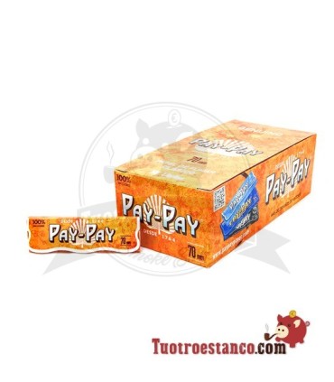 Orange Pay-Pay Papier Nr. 8 70 mm - 50 Heftchen