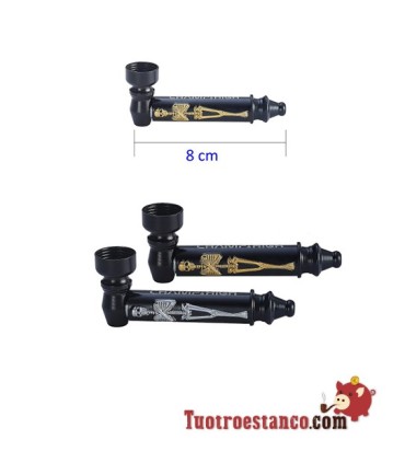 Pipa High Champ de metal Skeleton Black 8 cm