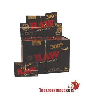 Custodia di carta RAW Black 300 78 mm - 40 libretti