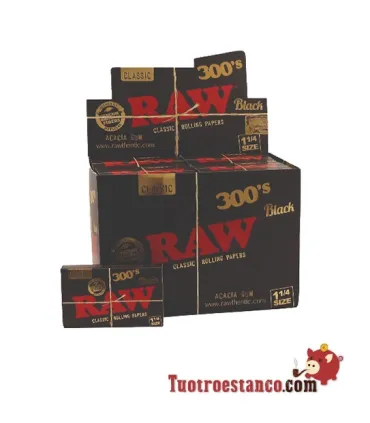 RAW Black 300 78 mm Paper Case - 40 Booklets