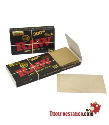 RAW Schwarzes 300 78 mm Papieretui – 40 Broschüren