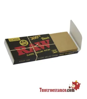Custodia di carta RAW Black 300 78 mm - 40 libretti