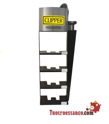 Expositor Clipper en forma de mechero Black VACÍO