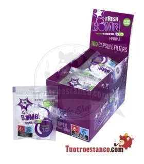 Fresh Bomb Purple 6mm Filter mit Click – "10 Säckchen" zu je 100 Einheiten