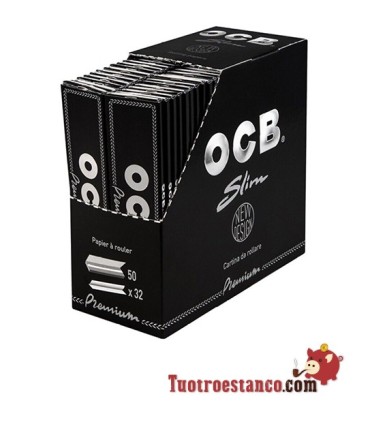 Papel OCB Premium Slim de 110 mm - 50 libritos