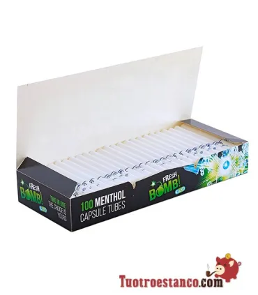 Tubos Fresh Bomb! Mint - 1 box of 100 tubes