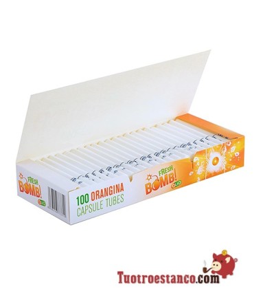 Tubes Frais De La Bombe! Orange - 1 boite de 100 tubes
