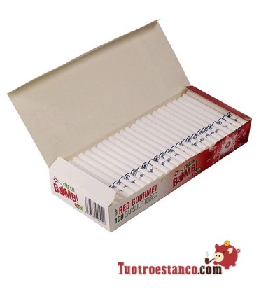 Tubos Fresh Bomb! Fresa - 1 caja de 100 tubos