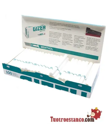 Giza Menthol Tubes - 1 box of 100 tubes