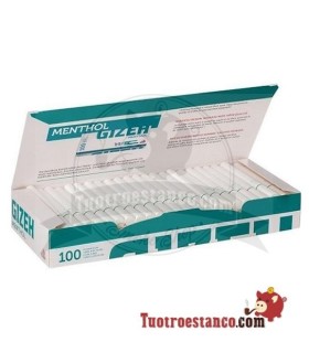 Mentol Gizeh Tubos - 10 Caixas de 100 Tubos