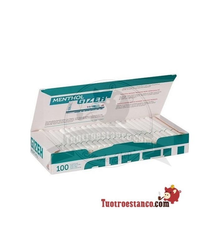Menthol Gizeh Tuben - 1 Schachtel mit 100 Tuben