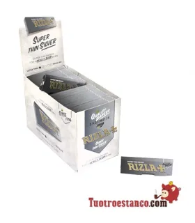 70mm Rizla-Papier + reguläres Silber – 100 Broschüren