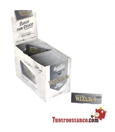 Papier Rizla 70mm + Argent classique - 100 brochures