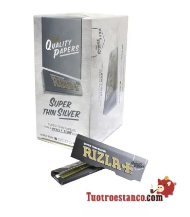 70mm Rizla-Papier + reguläres Silber – 100 Broschüren