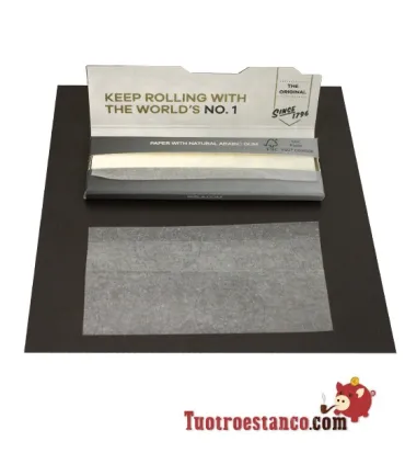 70mm Rizla-Papier + reguläres Silber – 100 Broschüren