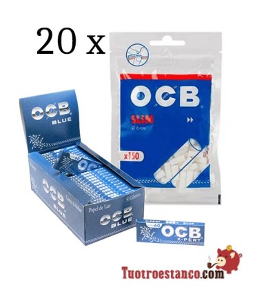 3.000 OCB Azul + 3.000 Filtros Ocb 6mm