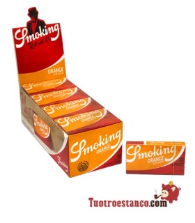 Papel Smoking Naranja 200 de 70 mm - 20 libritos