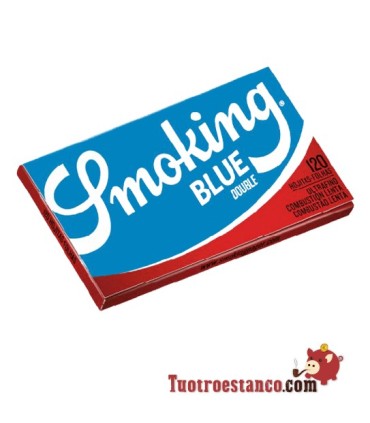 Papier de Fumer Bleu Double Fenêtre 70 mm