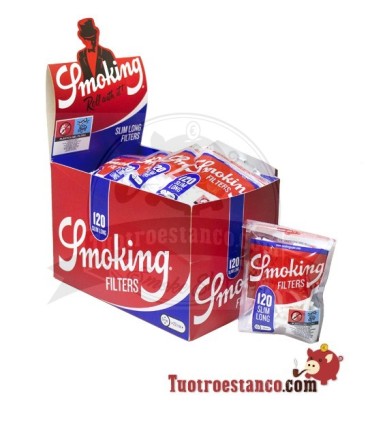 Filtros Smoking Largos de 6 mm - 30 bolsitas de 120 filtros