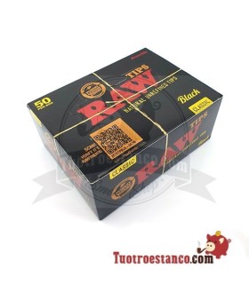 Raw Black Cardboard Filters - 1 Box of 50 Booklets