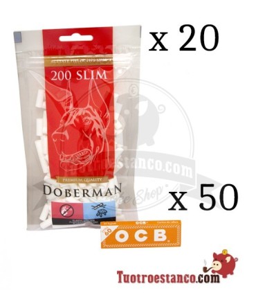 OCB Oranje 70mm + 20 Doberman Filters 6mm