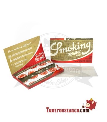 70 mm Double Window Organic Smoking Papier - 25 Broschüren