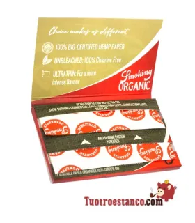 Papel de Smoking Orgânico de Janela Dupla de 70 mm - 25 livretos