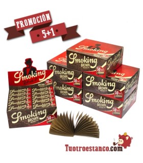 Promoción 5+1 - Filtros de Cartón Smoking Brown
